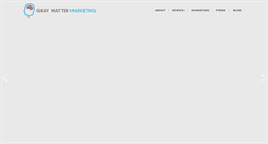 Desktop Screenshot of graymattermarketing.com